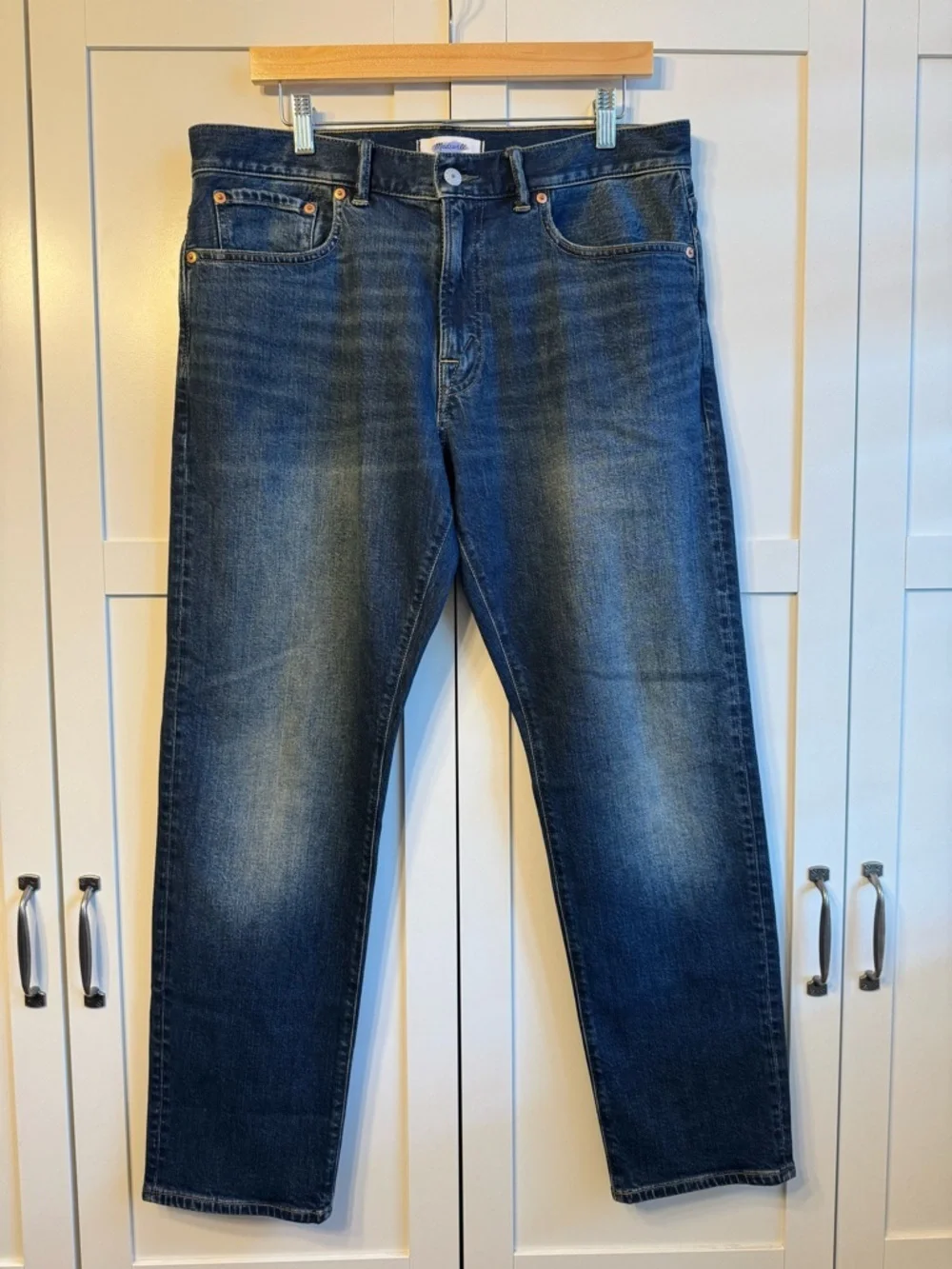 Madewell Athletic Fit Slim Jeans in Danden Wash Size 34x30